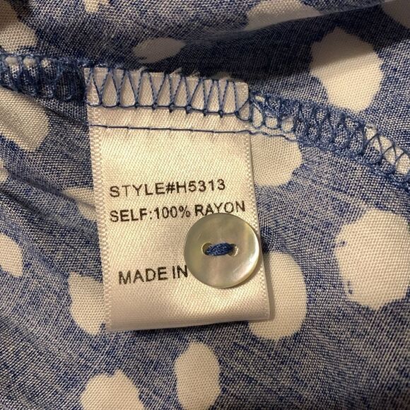 Jodifl Size small 3-Tier ruffle trendy top w/3/4 sleeves & ruching detail.  NWOT - Picture 7 of 7